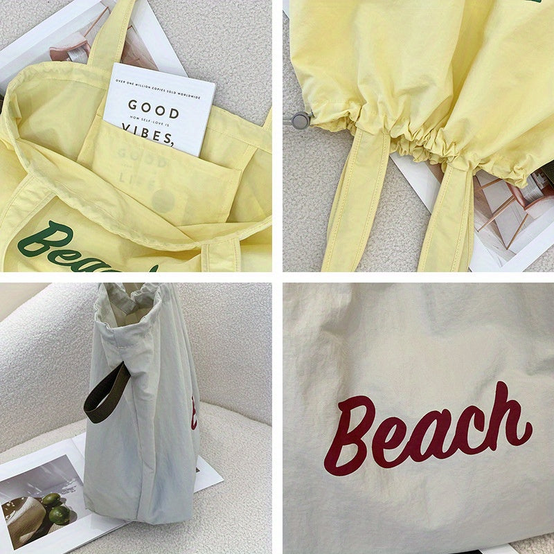 Canvas Bag, Large Capacity Women'S Instagram Shoulder Bag, Tote Bag, Korean Style Artistic Versatile Casual Lazy Bag