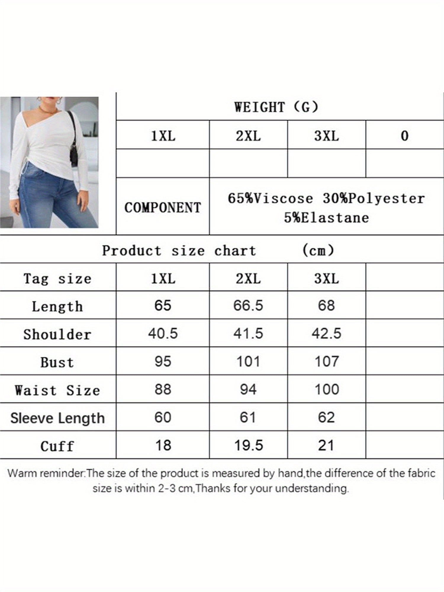 Plus Size - Plus Size Women'S Elegant Asymmetrical Cut-Out Slash Neck Long Sleeve T-Shirt - Solid Color