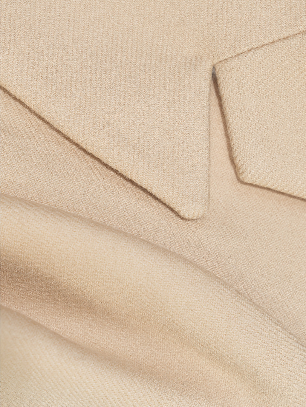 100% Wool Worsted Long Open-Front Coat Elegant for Commuting