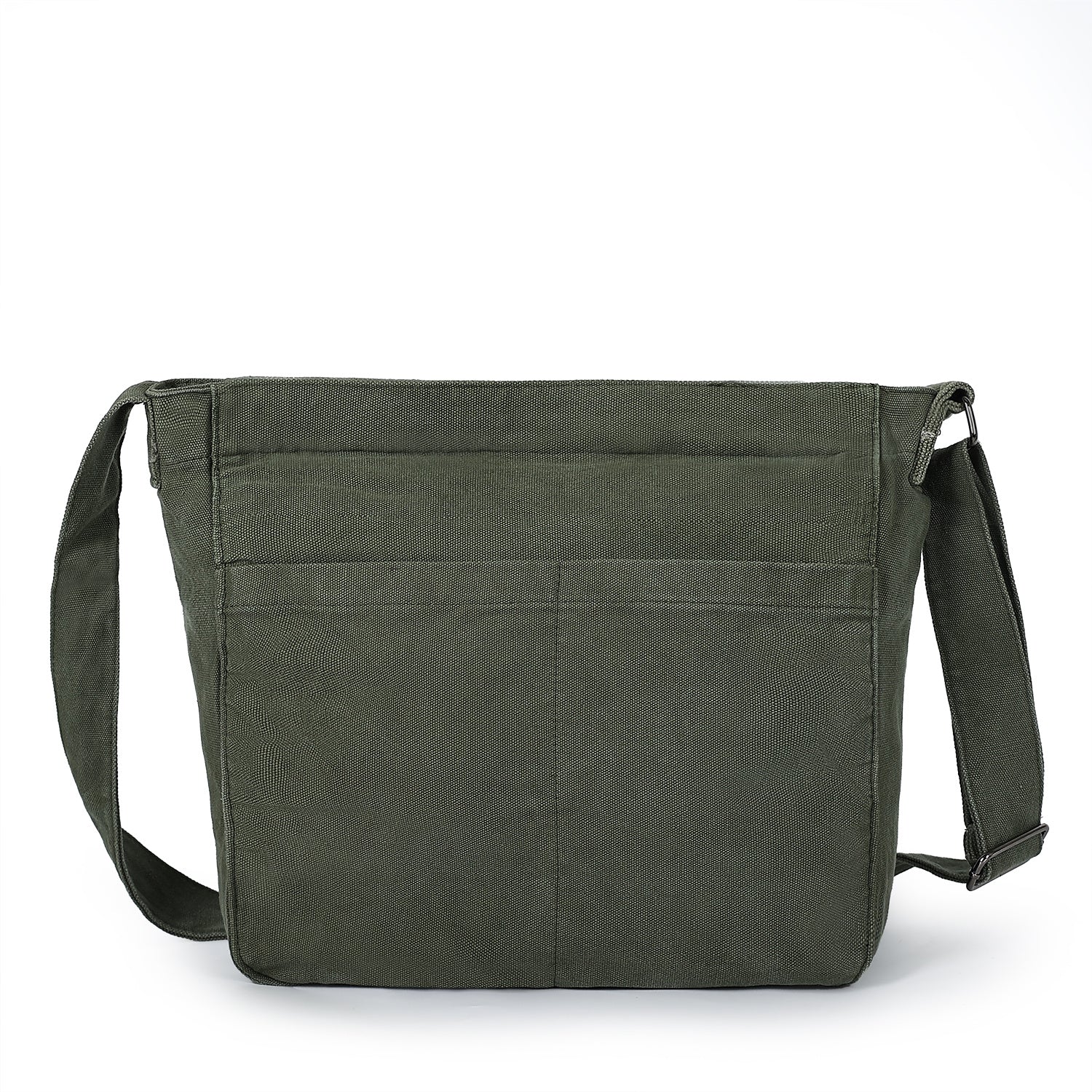 Canvas Crossbody Tote Bag with Multiple Pockets for Women and Men, Shoulder Hobo Messenger Bags for Work and Travel