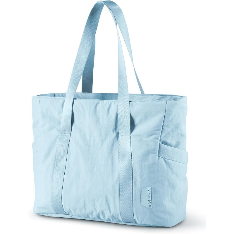 Tote Bag for Women with Zipper Gym tote with Compartments Work Tote Nurse Dance Yoga Bag for Travel