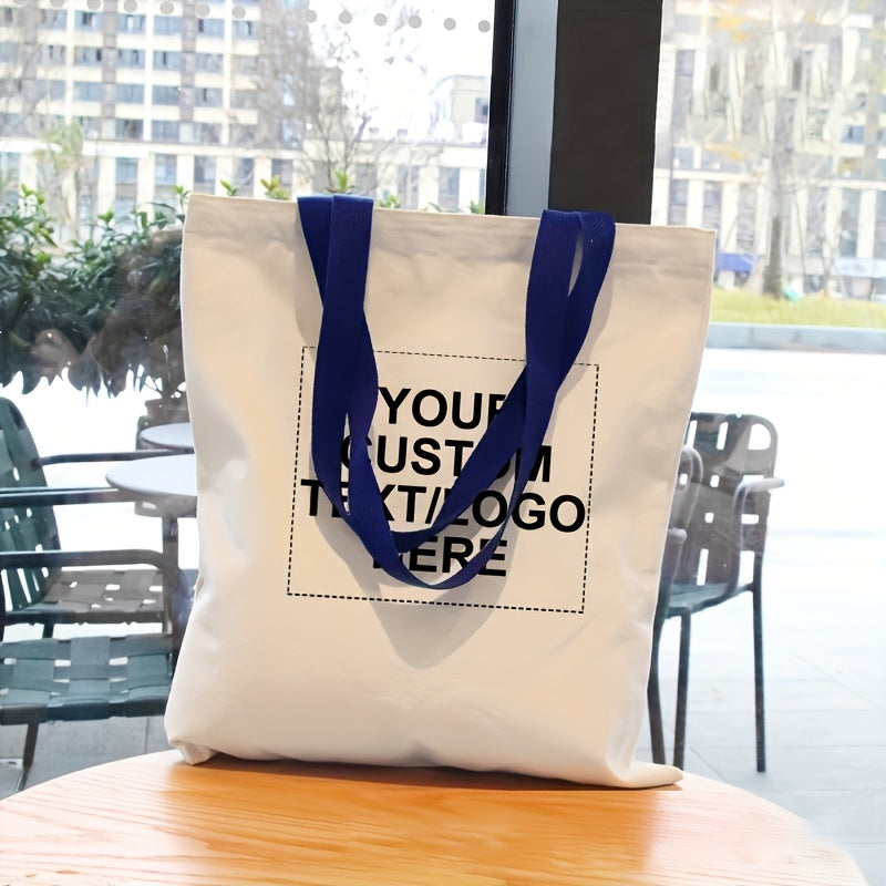 10pcs Customizable Canvas Tote Bags with Colorful Handles - Ideal for Advertising, Personalized Gifts, and Event Decor | Durable Shoulder Bags for Women, Jewelry Storage, and More