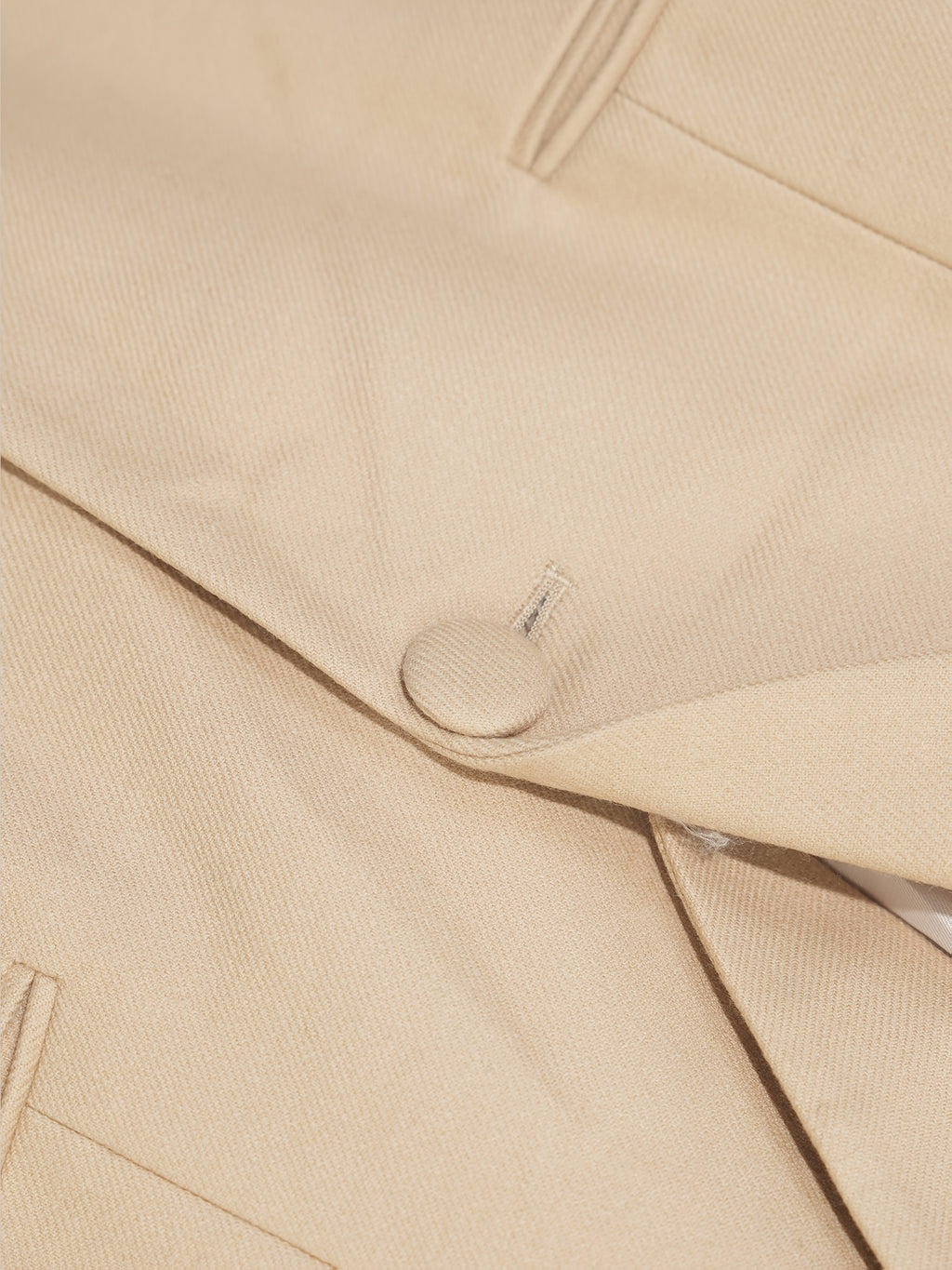 100% Wool Worsted Long Open-Front Coat Elegant for Commuting