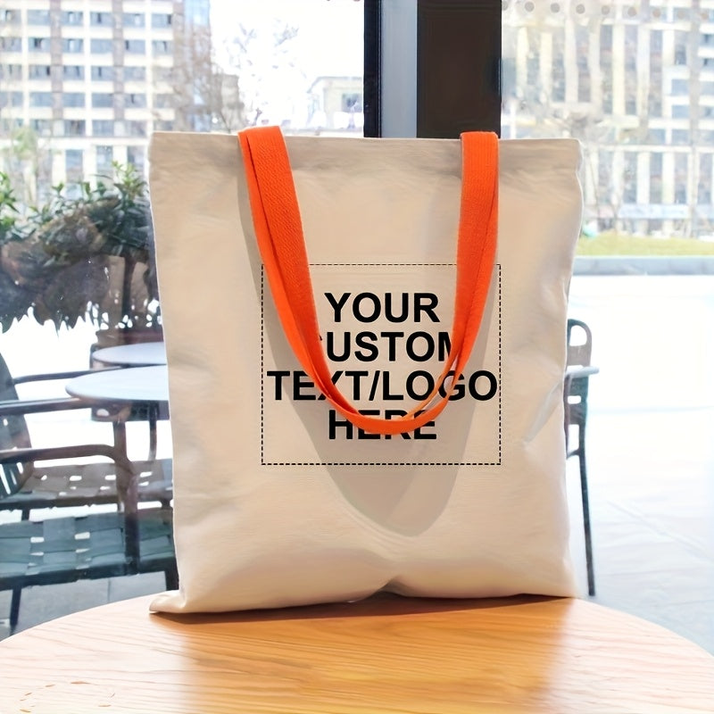 10pcs Customizable Canvas Tote Bags with Colorful Handles - Ideal for Advertising, Personalized Gifts, and Event Decor | Durable Shoulder Bags for Women, Jewelry Storage, and More