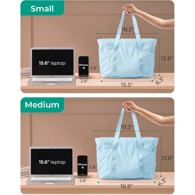 Tote Bag for Women with Zipper Gym tote with Compartments Work Tote Nurse Dance Yoga Bag for Travel